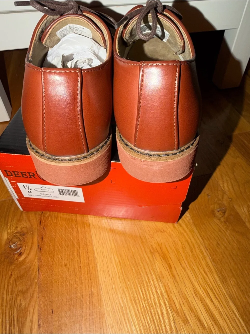 Deer Stags Boys' Brown Lace-Up Dress Shoes